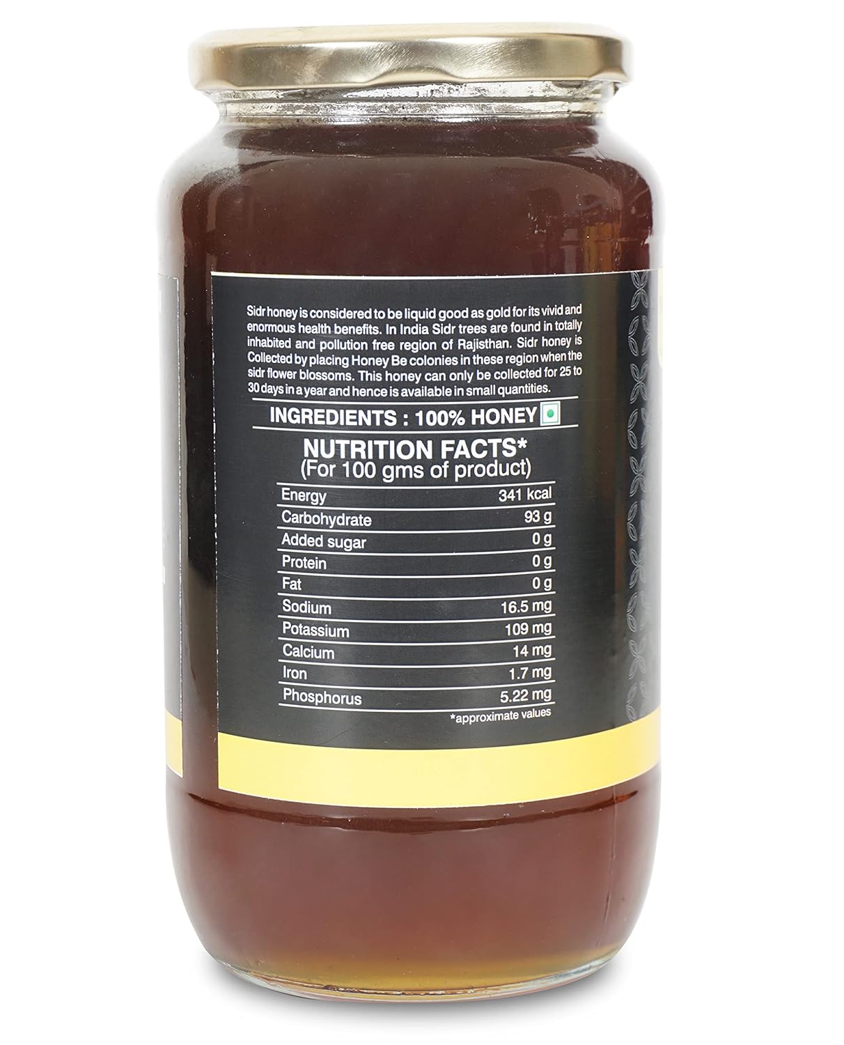 NATURE TRUST Sidr Honey Raw Honey 1200G- Unprocessed, Unfiltered