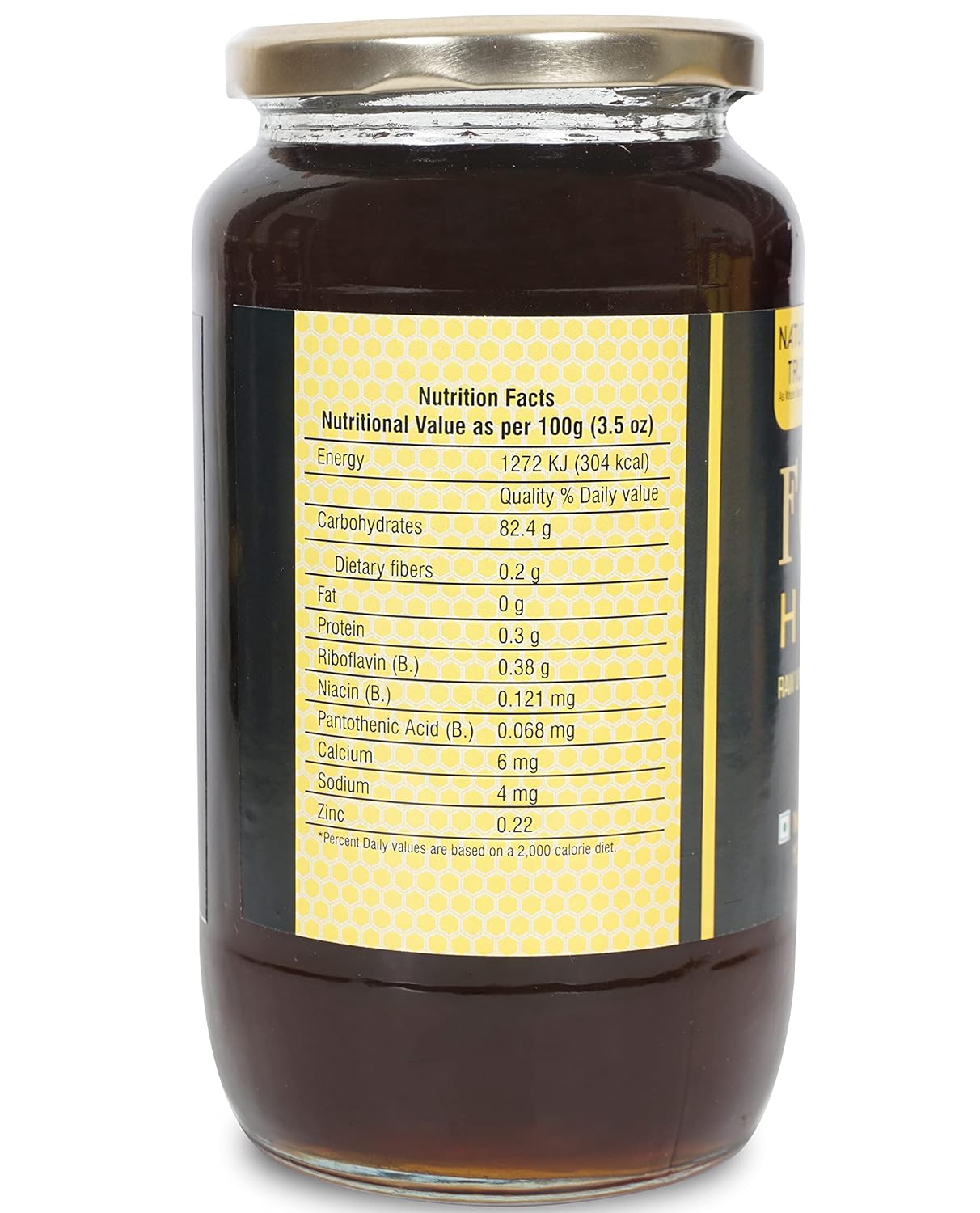 Nature Trust Raw Forest Honey,1200g Pack of 3, Wild, Unprocessed, Unheated, Non Pasteurized, Original Honey 100% Pure and Natural (1.2 Kg Pack of 3)